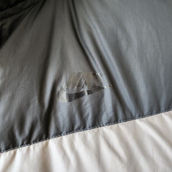 Nike Puffer Vest Mens Size XL Gray Duck Down Insulated 550 Fill Jacket *READ - Picture 6 of 13